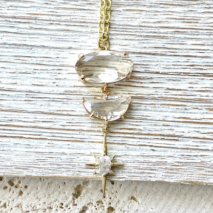 Star burst celestial boutique salon spa jewelry trendy layer