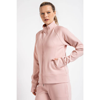 PONTI JACKET WITH POCKET: Charcoal / L