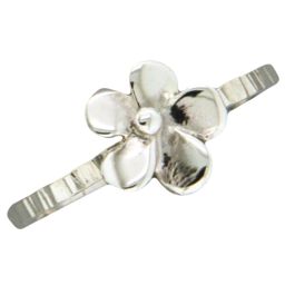 Cross Peened Wire Charm Ring