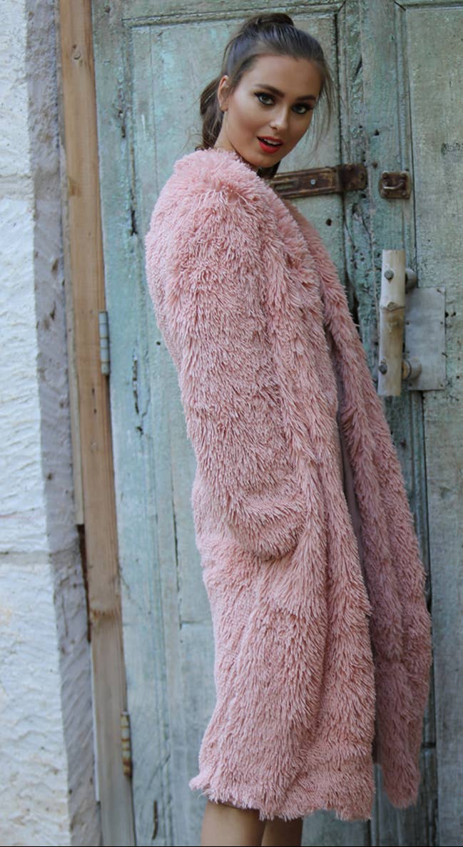 SJ711-ASIS FAUX FUR COAT