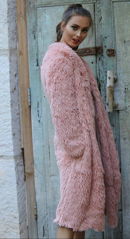 SJ711-ASIS FAUX FUR COAT