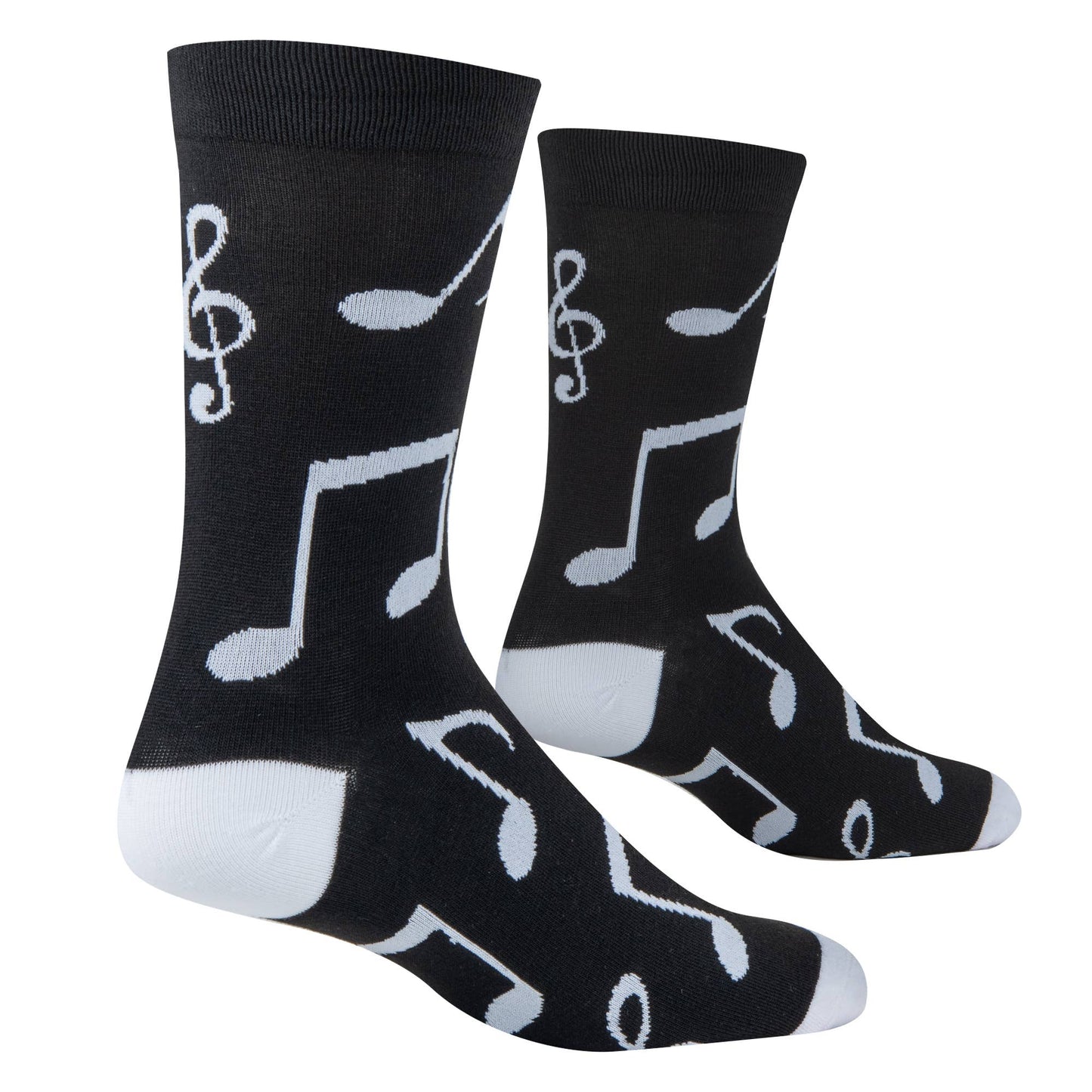 Crazy Socks - Mens Crew - Music Notes