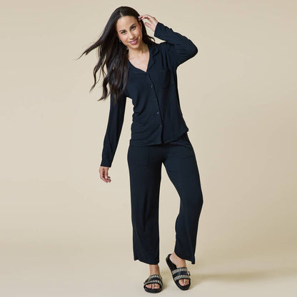 Aria - Slim Notch Collar PJ Set