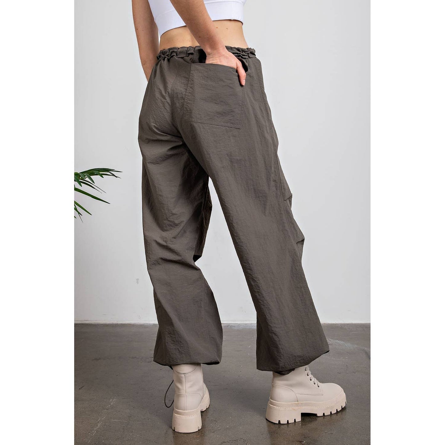 CARGO PANTS: Olive / S NYLON TASLAN BALLON