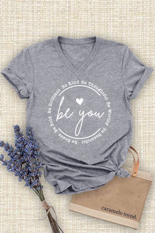 Be you Unisex Short Sleeve V Neck T-Shirt