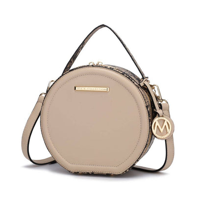 Mallory Crossbody Handbag Vegan Leather Women by Mia k.: Olive