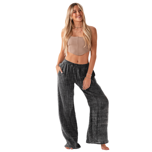 Vintage Black Cabana Pants