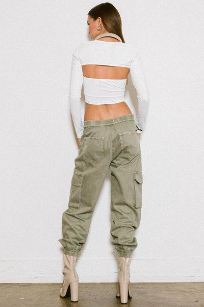 Good Drank Cargo Jeans: Khaki / M
