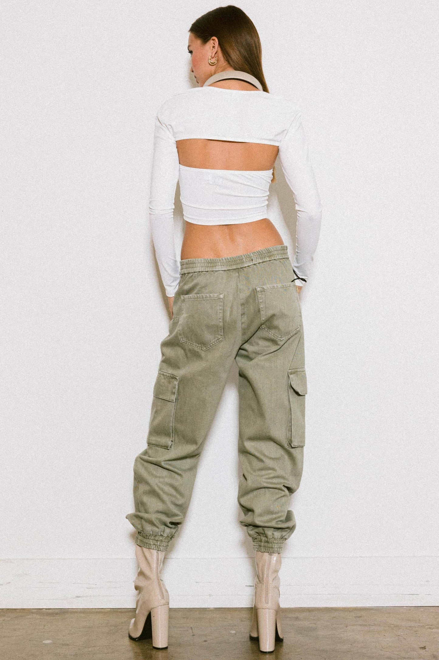 Good Drank Cargo Jeans: Olive / S