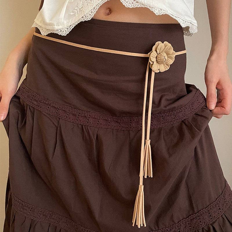 Versatile Woven Long Belt
