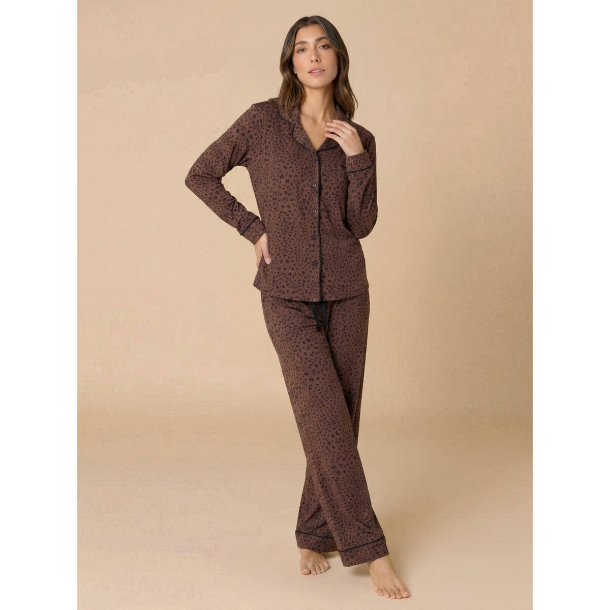Sleep Soft Slim Notch Collar PJ Set in Prints and Solids