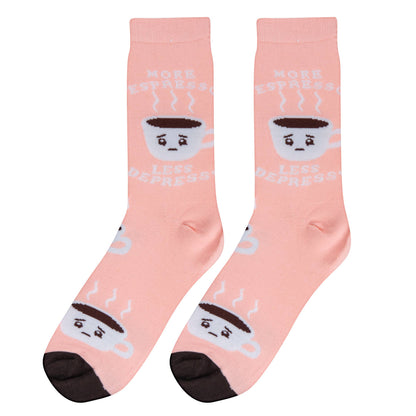 Crazy Socks - Womens Crew - More Espresso