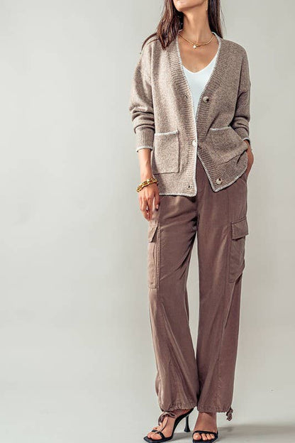 Cargo Chic Straight Leg Pant