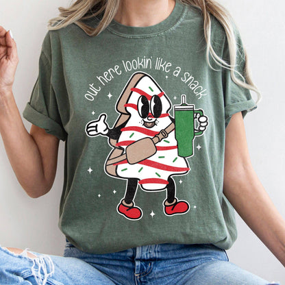 Out Here Looking Like A Snack, Christmas Tree, Bougie Tshirt