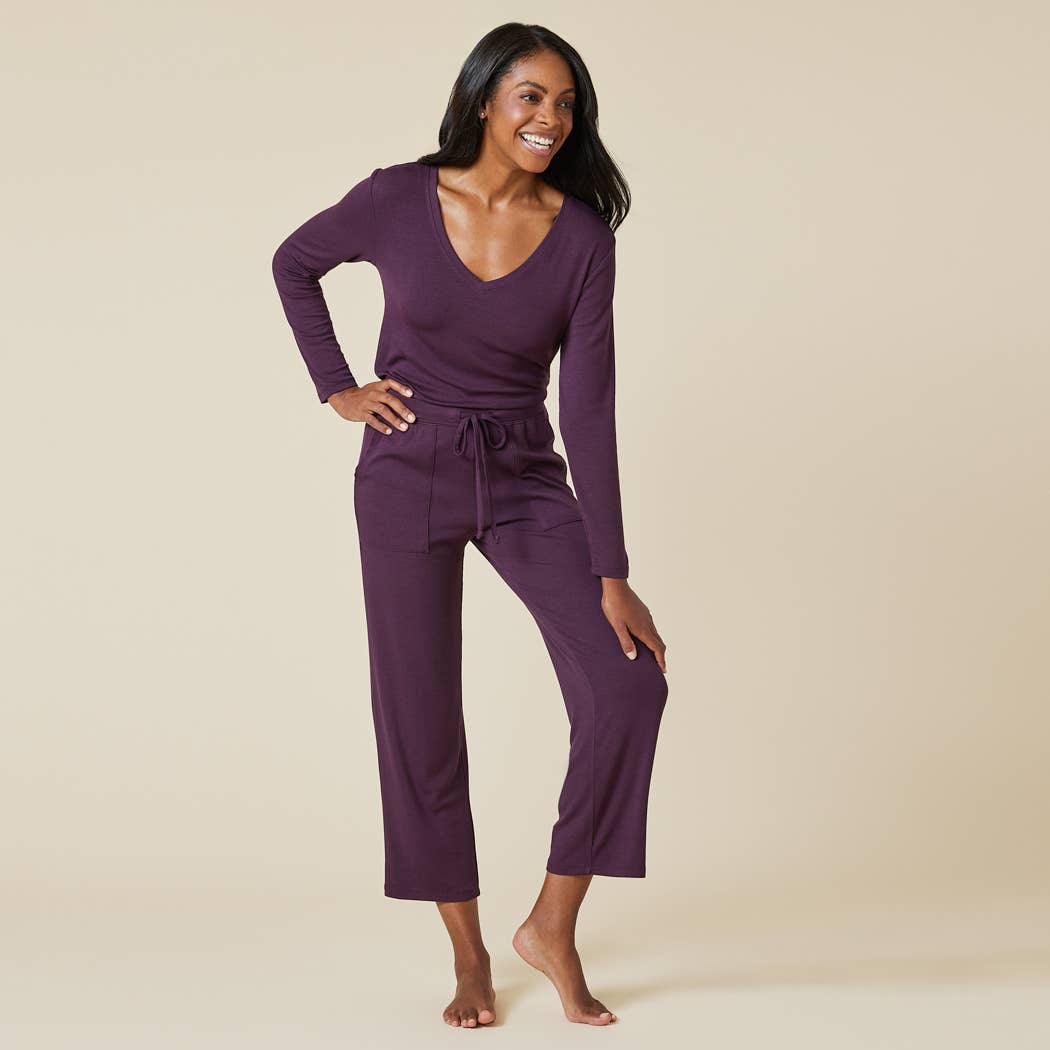 Natalie - Classic V-Neck PJ Set