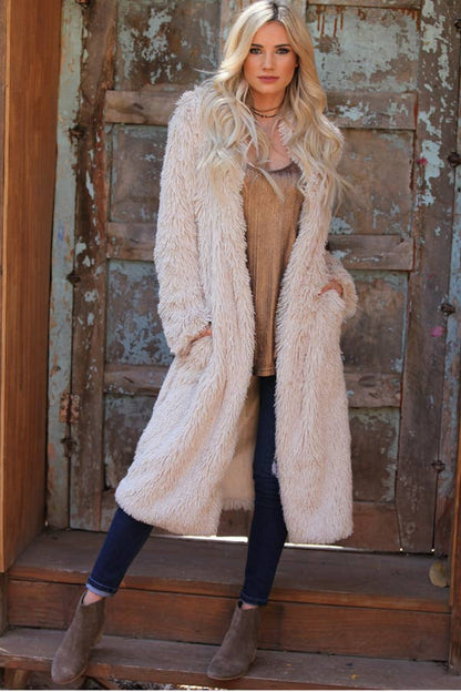 SJ711-ASIS FAUX FUR COAT