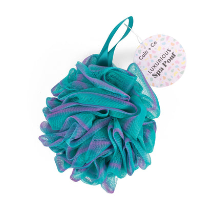 Gem-Luxurious Spa Pouf - Teal + Purple
