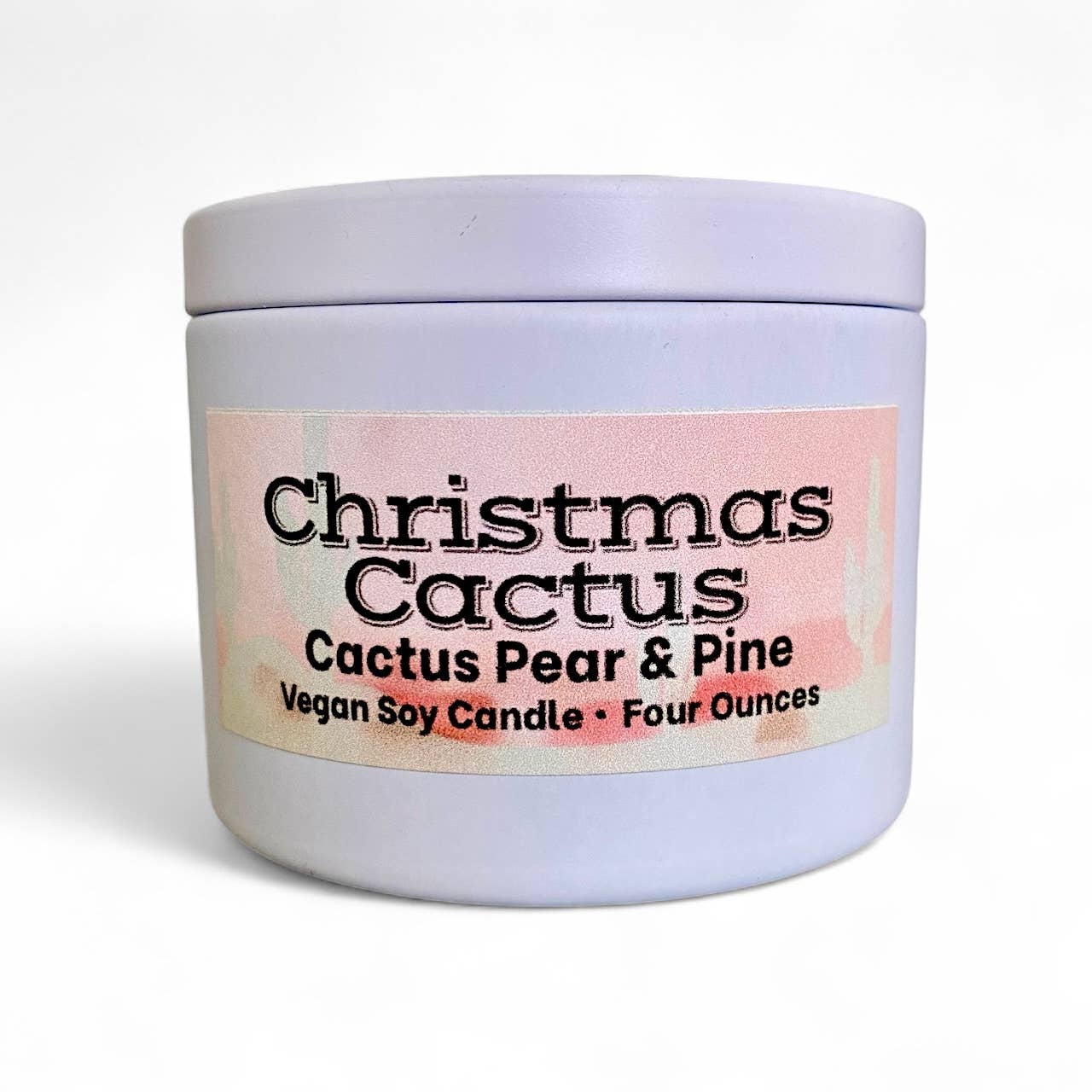 Christmas Cactus Candle | Cactus Pear & Pine | Soy | Vegan