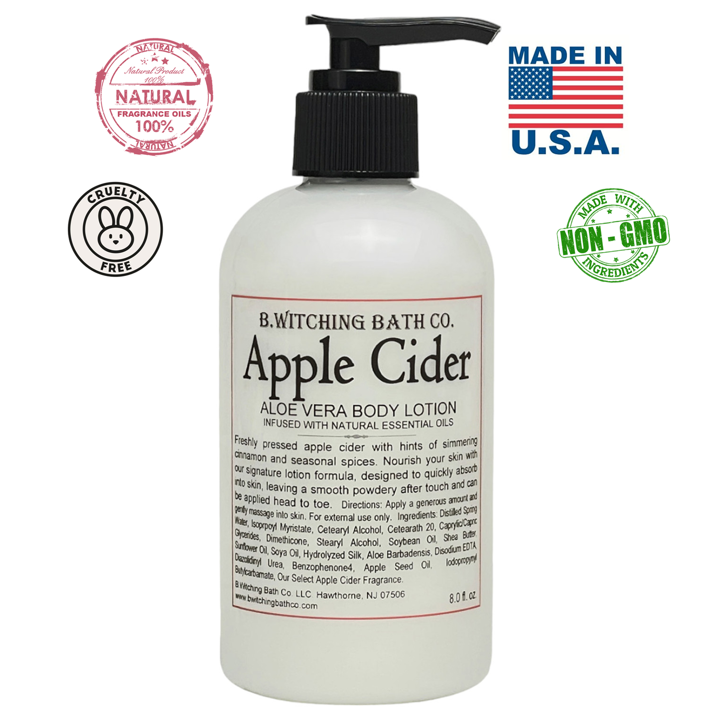 Apple Cider Aloe Vera Body Lotion 8oz.