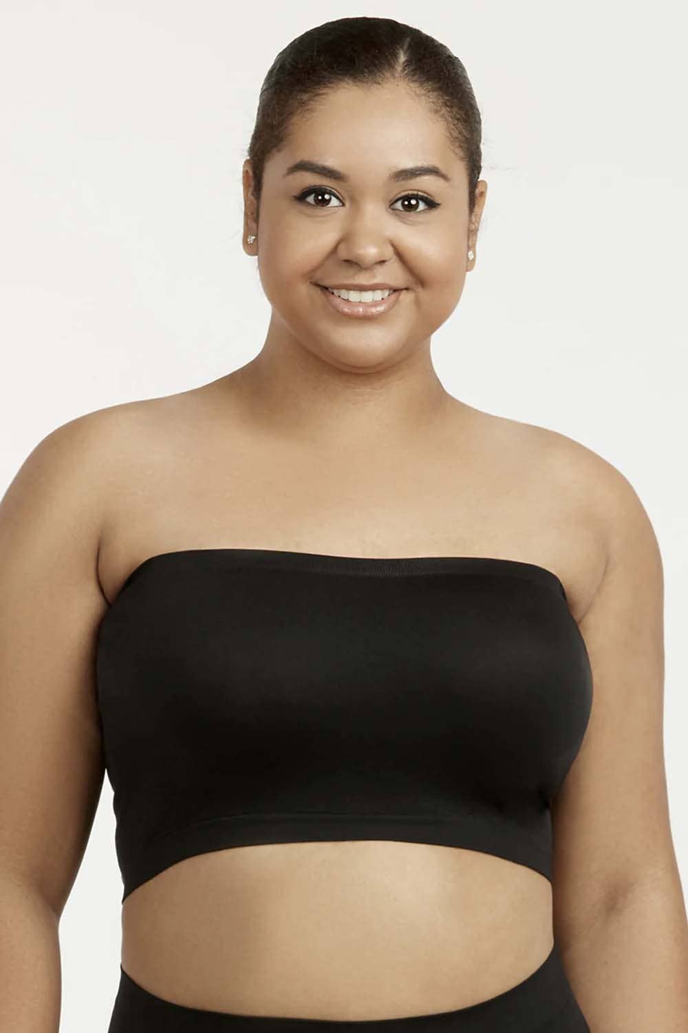 B125 | Seamless Layering Bandeau , Plus Size: Nude