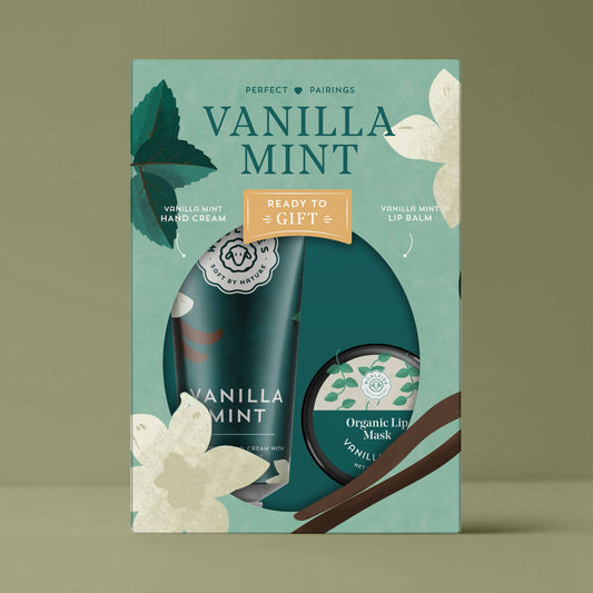 Vanilla Mint Hand Cream & Lip Balm Duo