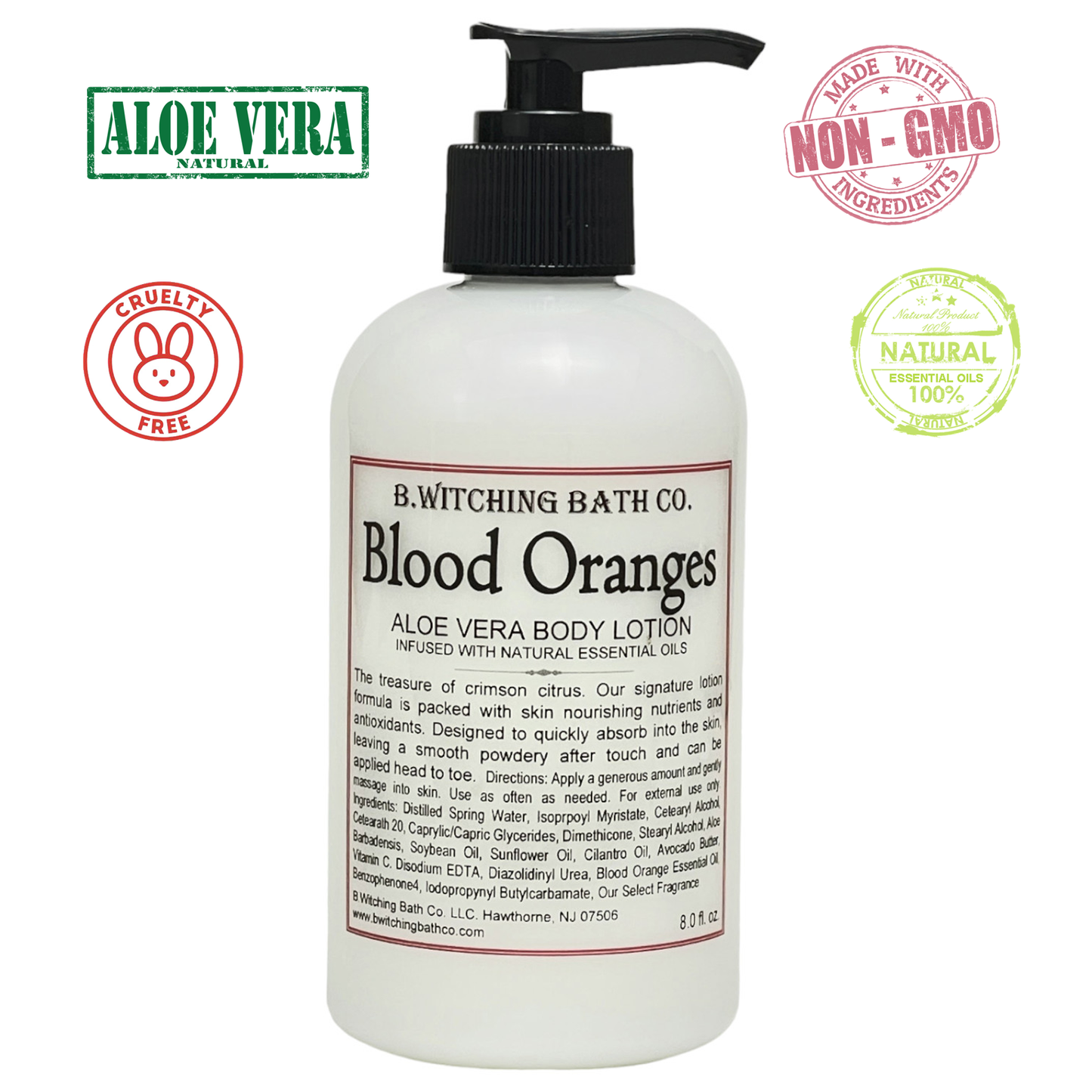 Blood Orange Aloe Vera Body Lotion 8oz.