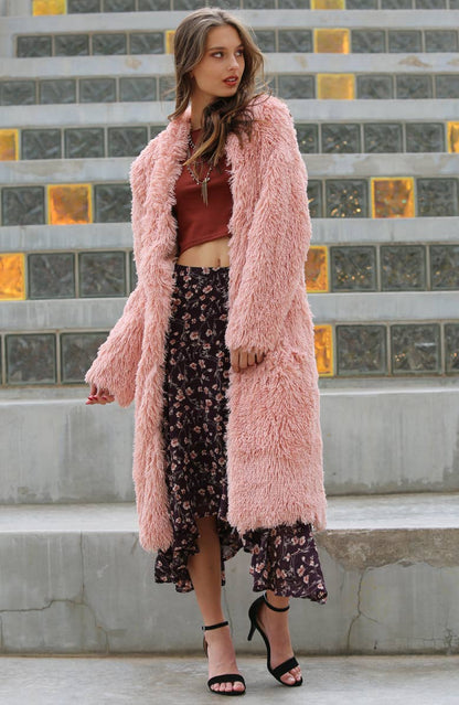 SJ711-ASIS FAUX FUR COAT