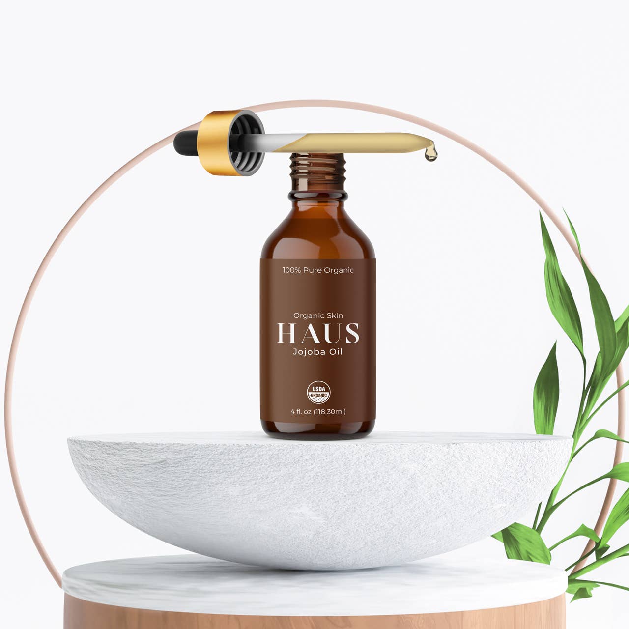 Organic Golden Jojoba Carrier Oil - 4oz: Retail Product