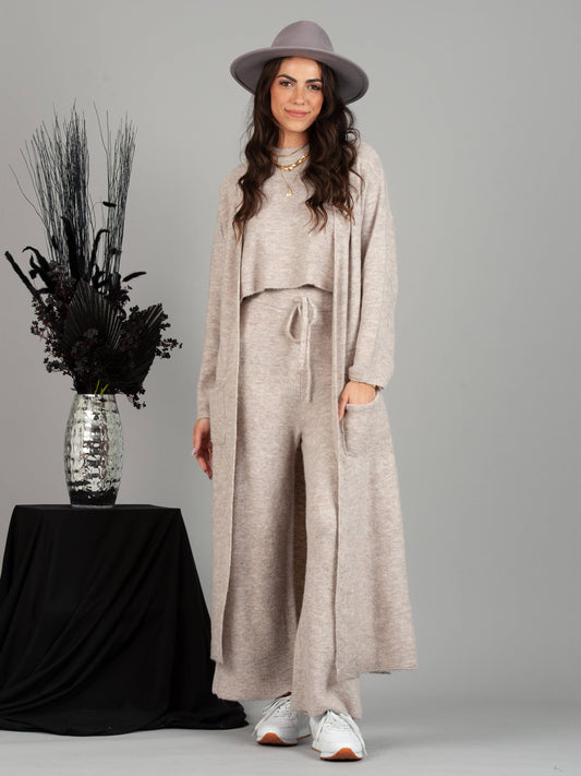 NYJ4164-AVERY SWEATER DUSTER-BLUSH SNOW: XS