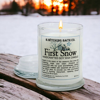 First Snow Soy Wax Apothecary Candles 8oz