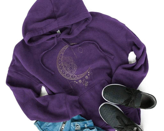 Hanging Moon - Gemtone: Purple / XL / Hoodie